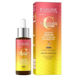 Сыворотка Eveline Vitamin C 3x Action Rich от первых морщин, 30 мл