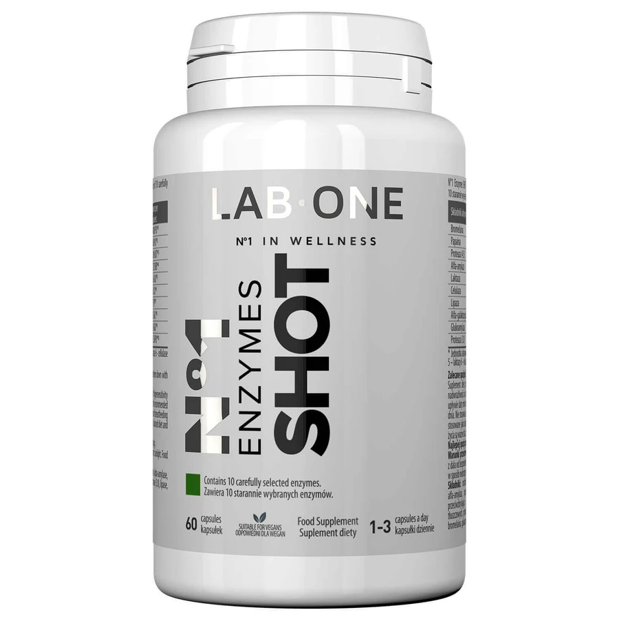 Lab One No1 Enzymes Shot, 60 капсул: цены и характеристики
