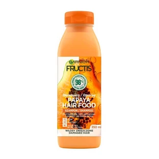 Відновлюючий шампунь Garnier Fructis Papaya Hair Food для пошкодженого волосся, 350 мл