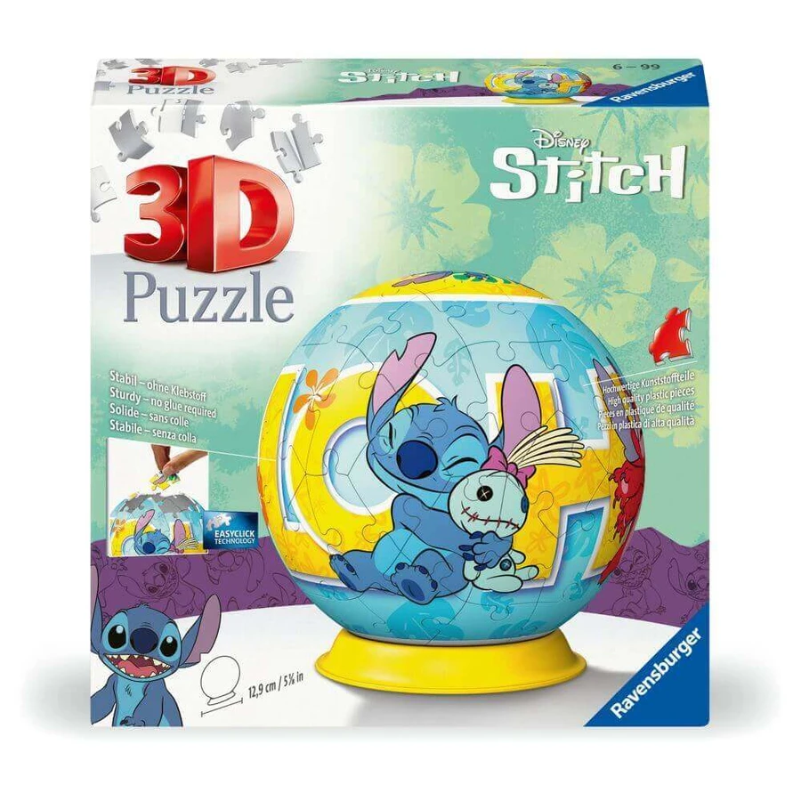3D-пазл - Диснеевский шар Стича, 72 детали, Ravensburger: цены и характеристики