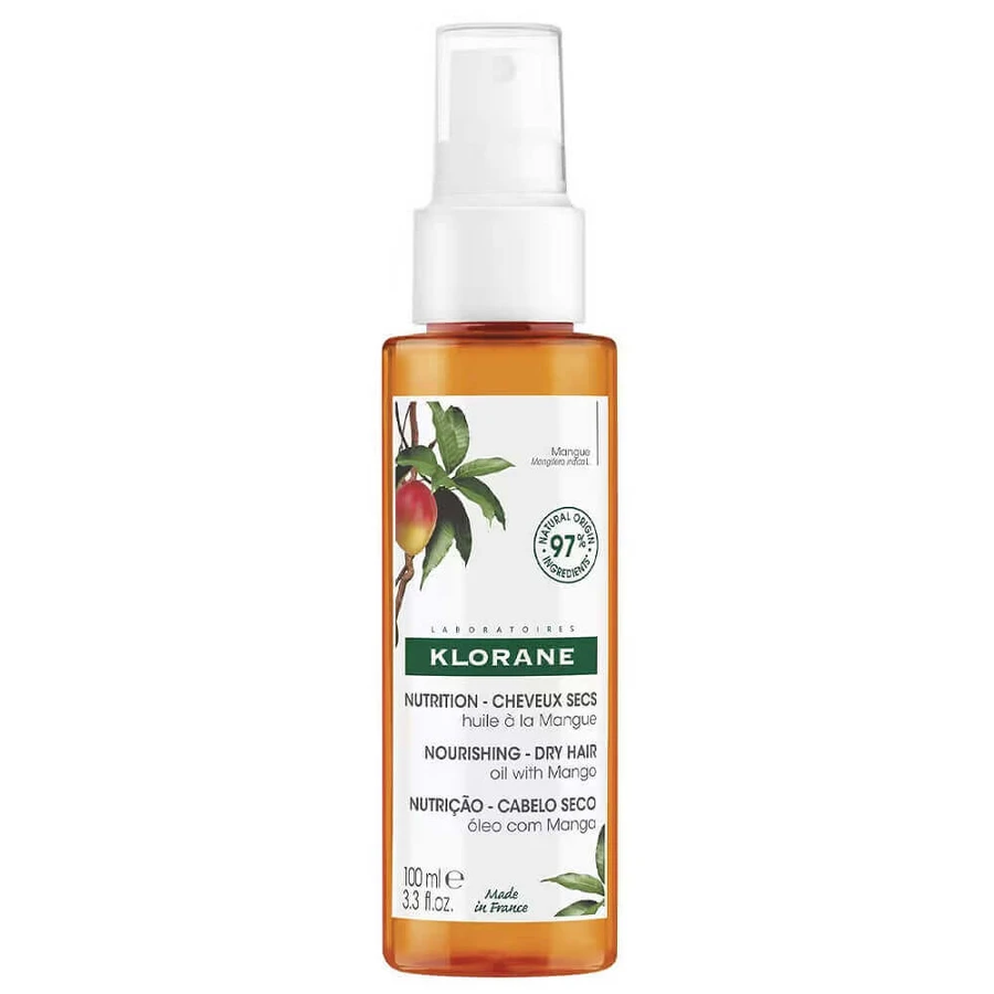 Klorane Nourishing Dry Hair Oil Живильна олія для волосся з манго, 100 мл: ціни та характеристики