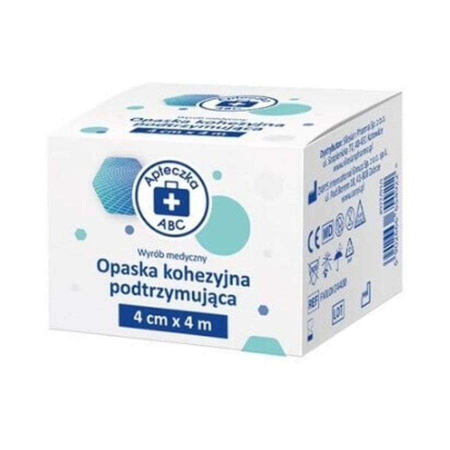 ABC First Aid Aid Bandage Cohesive Support Bandage 4 см х 4 м, 1 шт: ціни та характеристики
