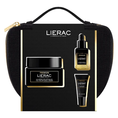 Набор Lierac Premium, антивозрастной крем, 50 мл + сыворотка, 13 мл + крем для век, 5 мл + косметичка в подарок: цены и характеристики