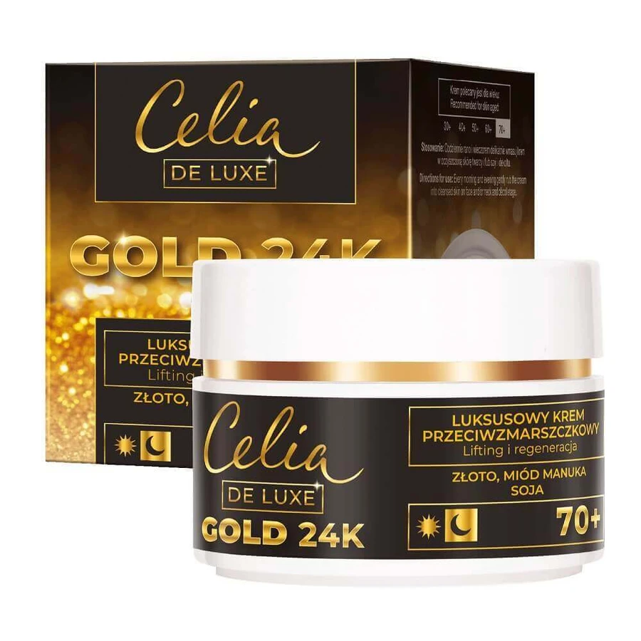 Celia De Luxe Gold 24K Ночной крем 70+, 50 мл: цены и характеристики