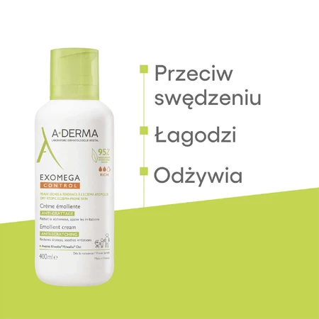 Набір A-Derma Exomega Control, лосьйон для догляду за шкірою навколо очей, що заспокоює та попереджає атопію, 500 мл + крем для догляду за шкірою навколо очей, що заспокоює та попереджає атопію, 400 мл: ціни та характеристики