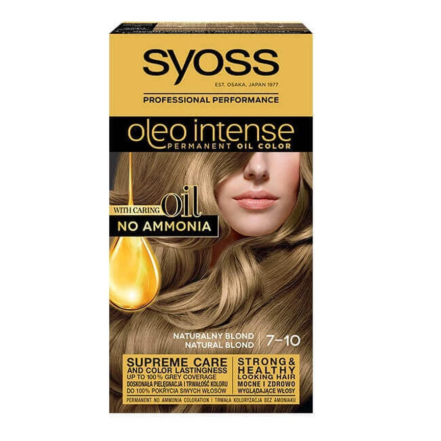 Фарба для волосся Syoss Permanent Hair with Oils 7-10 Natural Blonde: ціни та характеристики