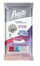 Универсальные салфетки Presto Dual Action, 40 шт.