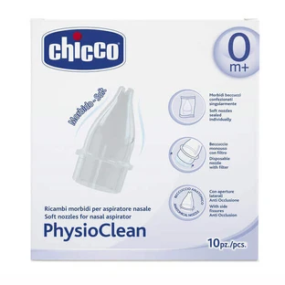 Насадки для назального аспиратора Chicco PhysioClean, 10 шт.