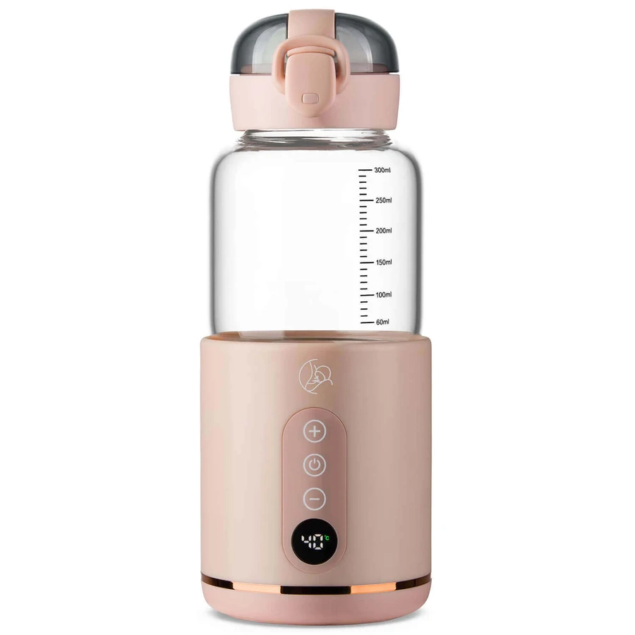 MyBabyBottle, biberon portabil, încălzitor de apă și lapte pentru bebeluși, roz: цены и характеристики