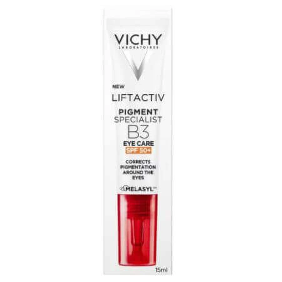 Контурний крем для шкіри навколо очей Liftactiv B3 проти зморшок з SPF 50, 15 мл, Vichy: ціни та характеристики