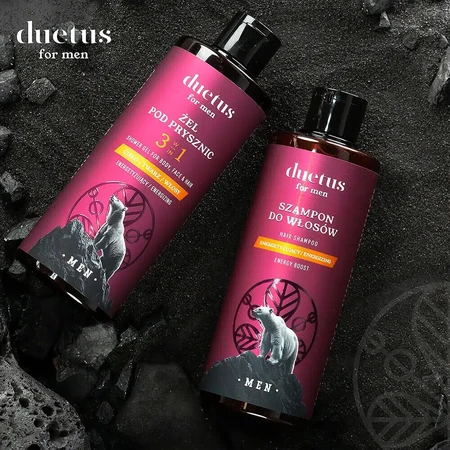 Duetus For Men Энергетический гель для душа для тела, лица и волос 3 в 1, 300 мл: цены и характеристики