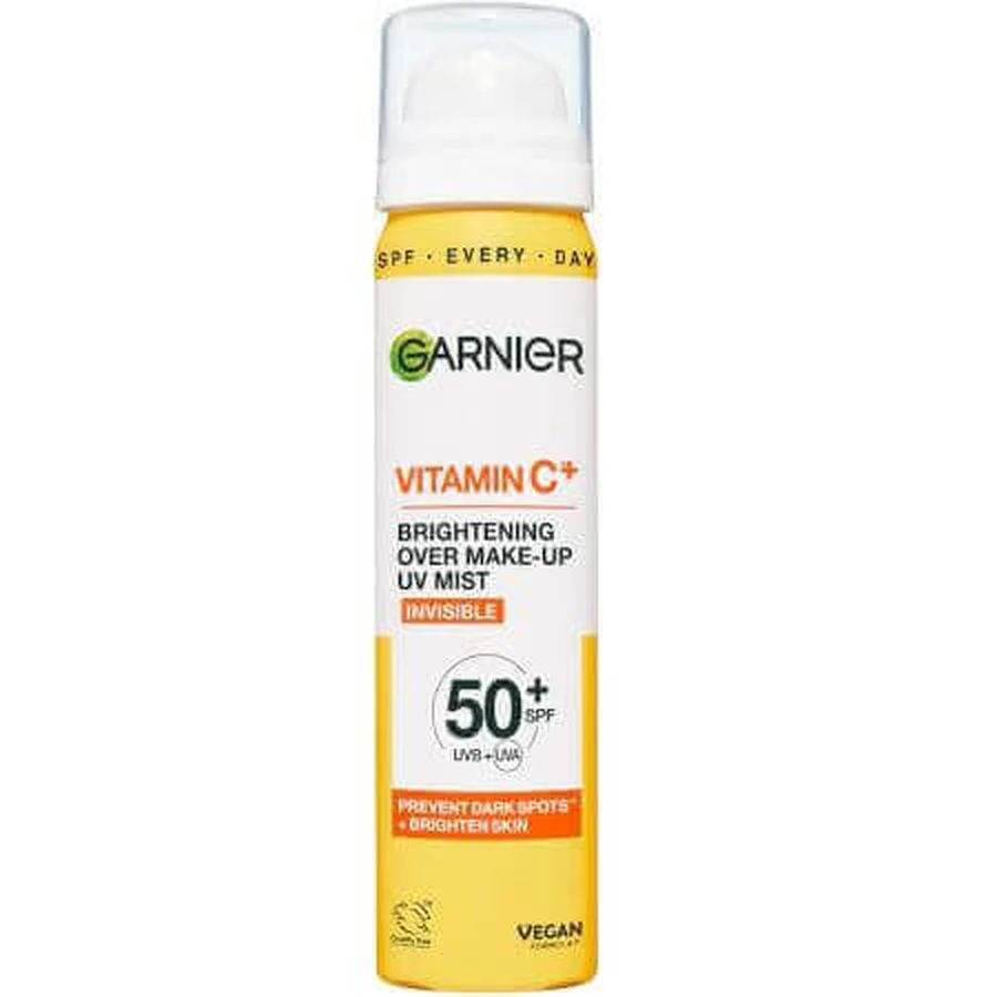 Спрей з вітаміном С і SPF 50+ для нанесення поверх макіяжу, 75 мл, Garnier: ціни та характеристики