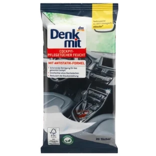 Denkmit, Влажные салфетки для ухода за автомобилем, 20 шт.
