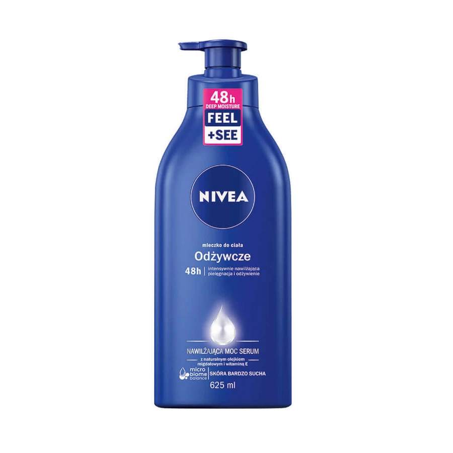 Nivea Увлажняющая сыворотка Power Serum Replenishing Milk с помпой, 625 мл: цены и характеристики