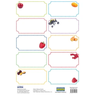 Stickere Condimente - Conserve - Fructe