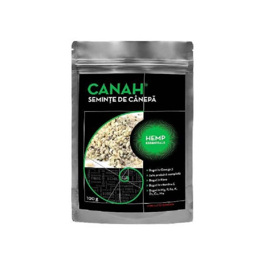 Лущене насіння конопель, 100 гр, Canah: ціни та характеристики