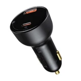 Baseus Superme Fast Car Charger USB / USB Type C 100W PPS Quick Charge Power Delivery Black (CCZX-01)