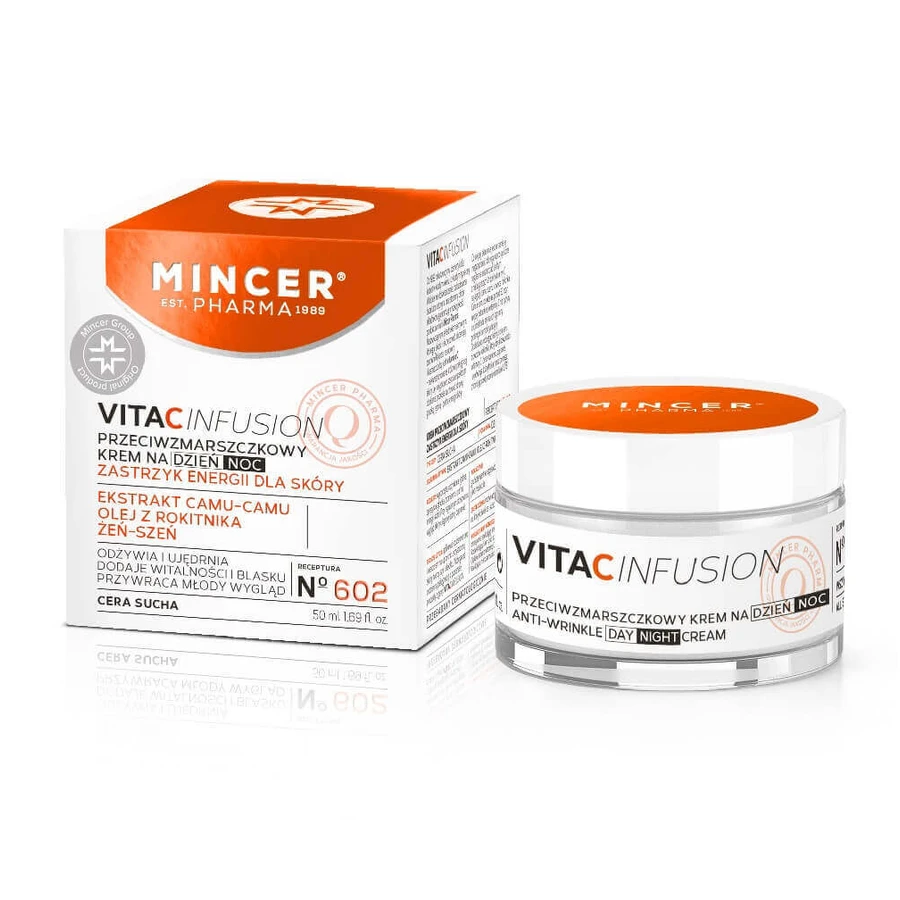 Mincer Pharma Vita C Infusion Денний/нічний крем проти зморшок № 602, 50 мл: ціни та характеристики