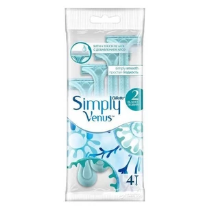 Gillette, Simply Venus 2, жіночі бритви, 4 шт