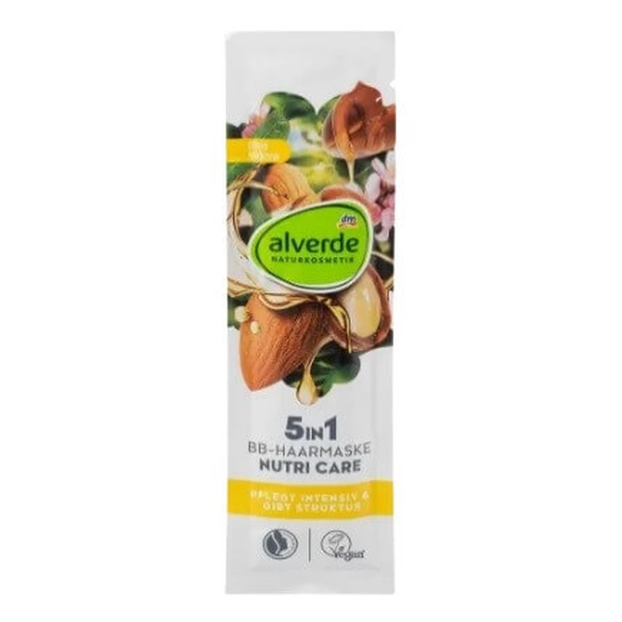 Alverde, Nutri-Care BB 5in1, Арганова маска для волосся, 20 мл: ціни та характеристики