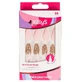 Штучні нігті KillyS, французькі нігті Stiletto Golden Glitter, 24 шт