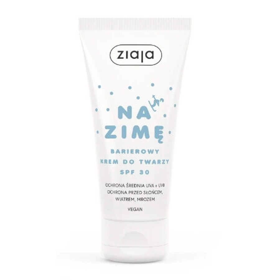 Ziaja для зими, Бар'єрний крем для обличчя SPF 30, 50 мл - Тривалий термін придатності!: ціни та характеристики