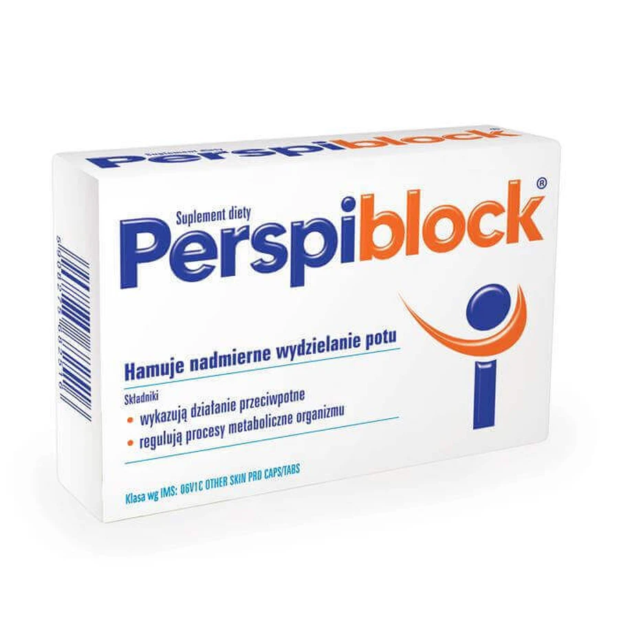 Персиблок Aflofarm Perspiblock Suplement против повышенного потоотделения, 30 табл.: цены и характеристики