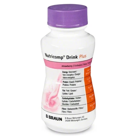 Рідка безмолочна суміш B.Braun Nutricomp Drink Plus висококалорійна, з ароматом ванілі, 4 шт. по 200 мл: ціни та характеристики