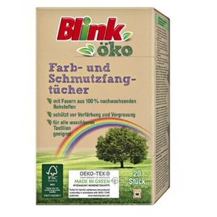 Blink, салфетки для стирки цветных вещей и грязи, упаковка 20 шт.