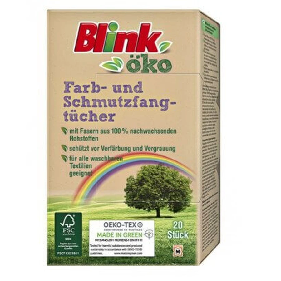 Blink, салфетки для стирки цветных вещей и грязи, упаковка 20 шт.: цены и характеристики