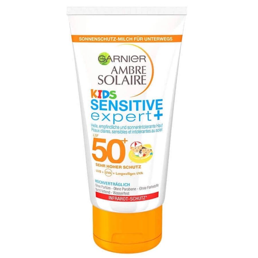 Garnier Ambre Solaire, Сонцезахисний крем для дітей SPF50+, Швидко вбирається, Водостійкий, 50 мл: ціни та характеристики
