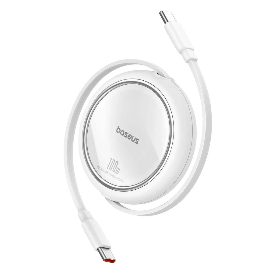 Baseus Free2Draw Mini USB-C Retractable Cable - USB-C 100W 1m - White: ціни та характеристики