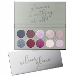 Claresa, палитра теней для век Silver Glam, 12 г