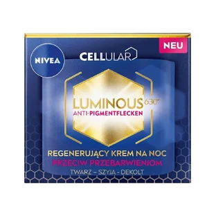 Nivea, Cellular Luminous 630, Ночной крем против пигментации, 50 мл