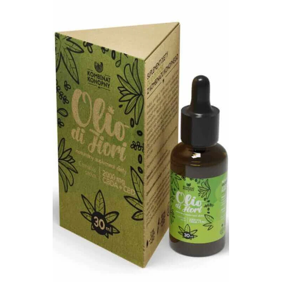 Olio di fiori 2000 мг CBDA + CBD 30 мл Конопляный комбайн: цены и характеристики