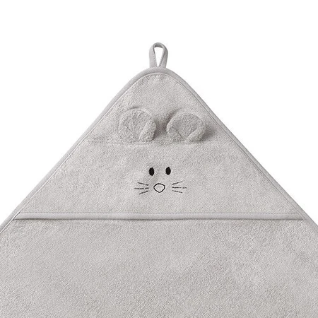 BabyOno Natural Bamboo, capac de baie cu glugă, 100 x 100 cm, bamboo, gri: цены и характеристики