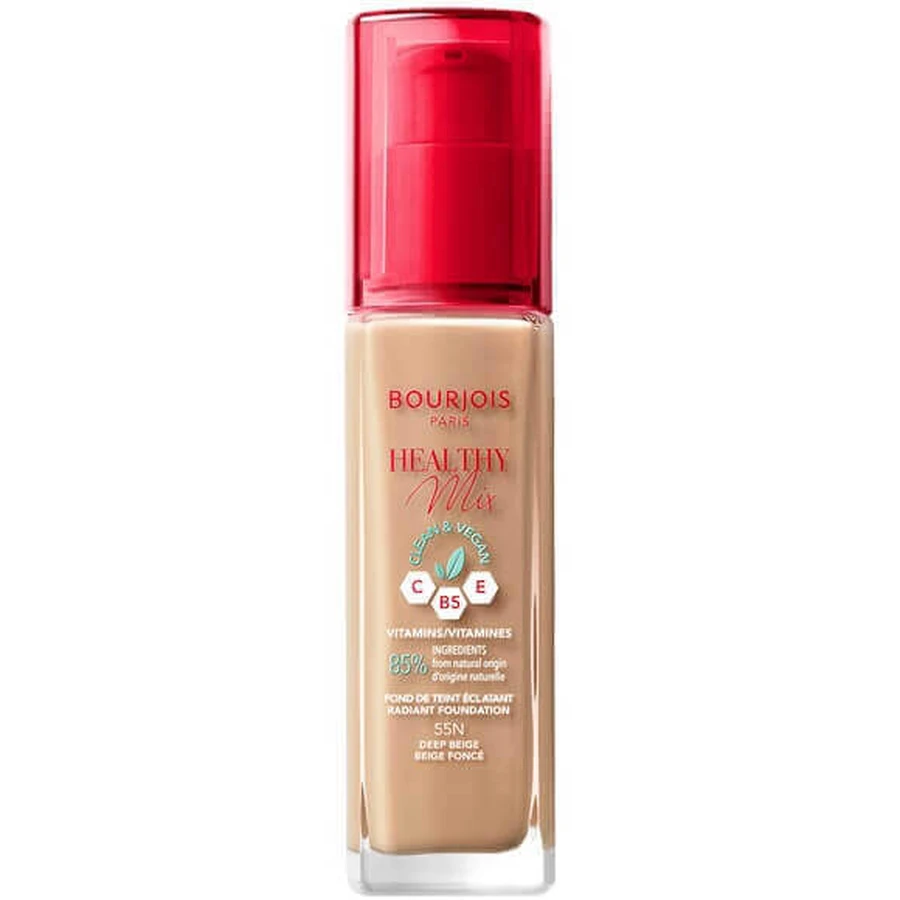 Bourjois Healthy Mix Clean Vegan Illuminating Foundation 55 Deep Beige, 30 мл: ціни та характеристики