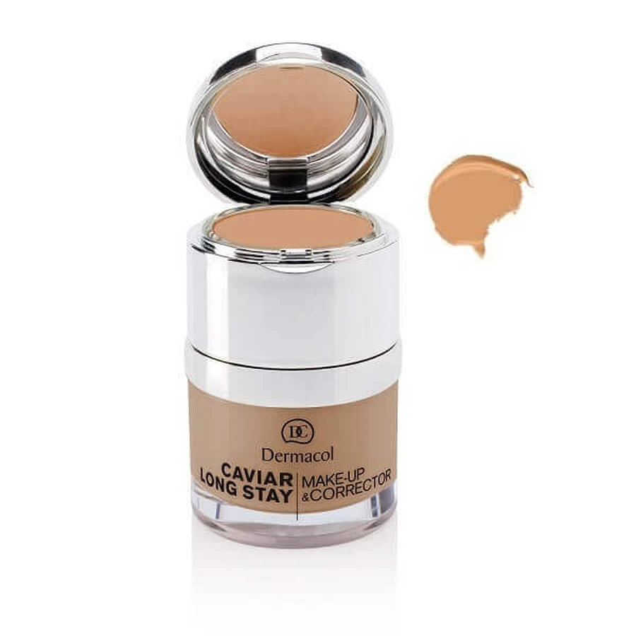 Основа для обличчя Dermacol Caviar Long Stay з консилером 03 Nude, 30 мл: ціни та характеристики