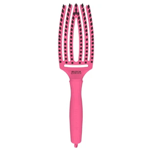 Расческа Olivia Garden FingerBrush Combo Medium, ярко-розовая