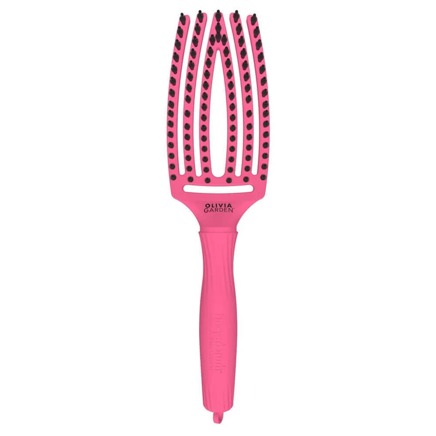 Расческа Olivia Garden FingerBrush Combo Medium, ярко-розовая: цены и характеристики