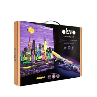 Набір для малювання світлим пластиліном 3D, 30 х 40 см, 14 років+, New York Skyline, Okto