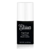 Elisium Matte Top Coat для гібридних лаків для нігтів Black Confetti, 9 г