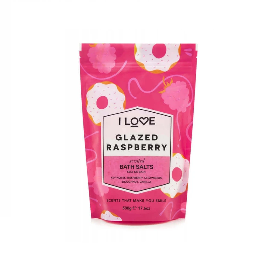 I Love Soothing and Relaxing Bath Salt Glazed Raspberry, 500 г: ціни та характеристики