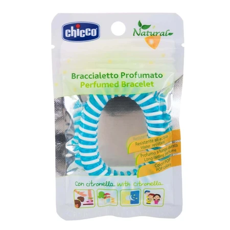 Chicco Natural, браслет та ароматизована гумка 2в1, синя, 1 шт.: ціни та характеристики