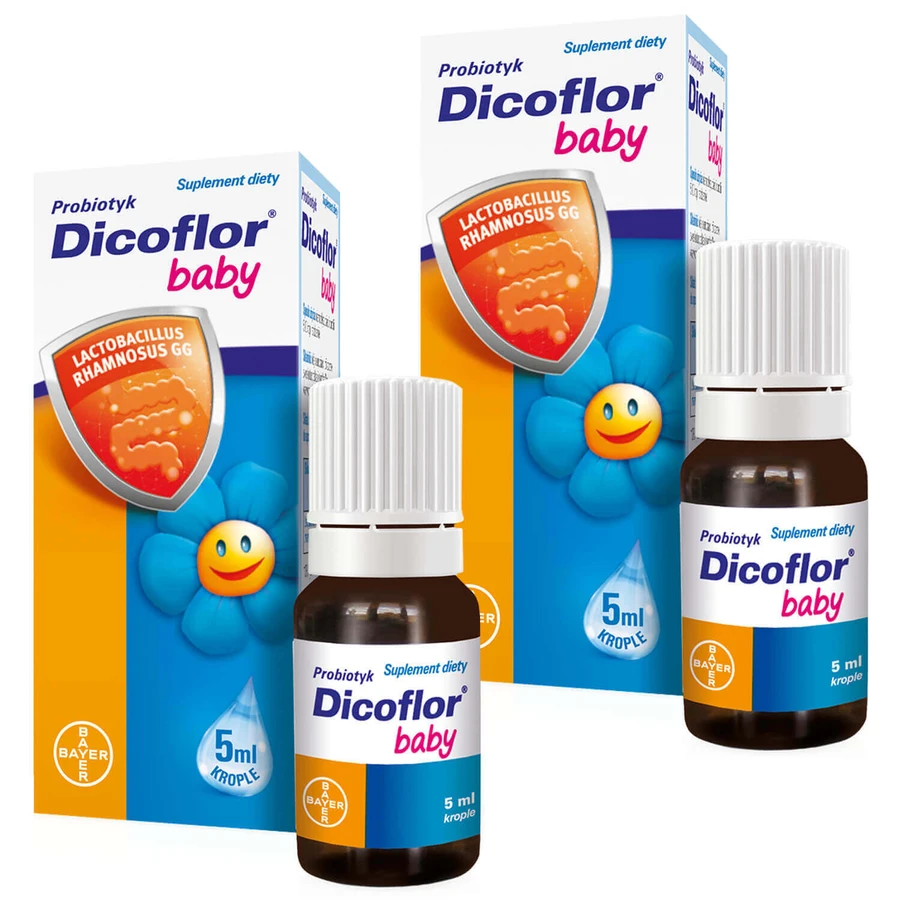 Набор Dicoflor Baby, для младенцев и детей, капли, 2 x 5 мл: цены и характеристики