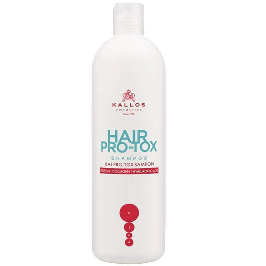Шампунь Kallos Hair Pro-Tox с кератином, коллагеном и гиалуроновой кислотой, 500 мл: цены и характеристики