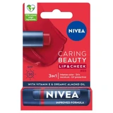 Питательная губная помада Nivea 3-в-1, красная, 4,8 г