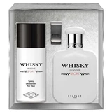 Туалетна вода Evaflor Whisky Homme Sport, 100 мл + Дезодорант, 150 мл + Затиск для грошей