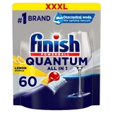 Капсули для посудомийної машини Finish Quantum All in 1 Powerball таблетки 60 шт лимон