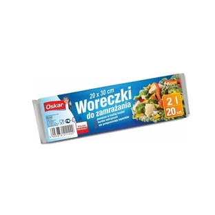 Oskar, пакеты для замороженных продуктов объемом 2 л, 20 шт.